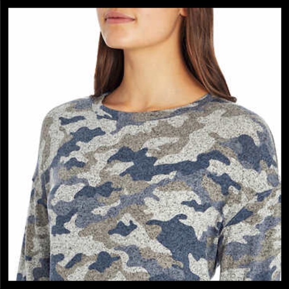 THREE DOTS Cozy Crewneck Tunic 
Camouflage - Picture 6 of 10